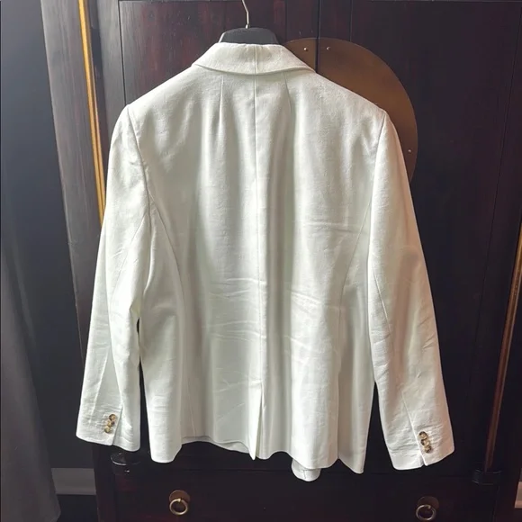 J. Crew White Linen Parke Blazer - Picture 3 of 3